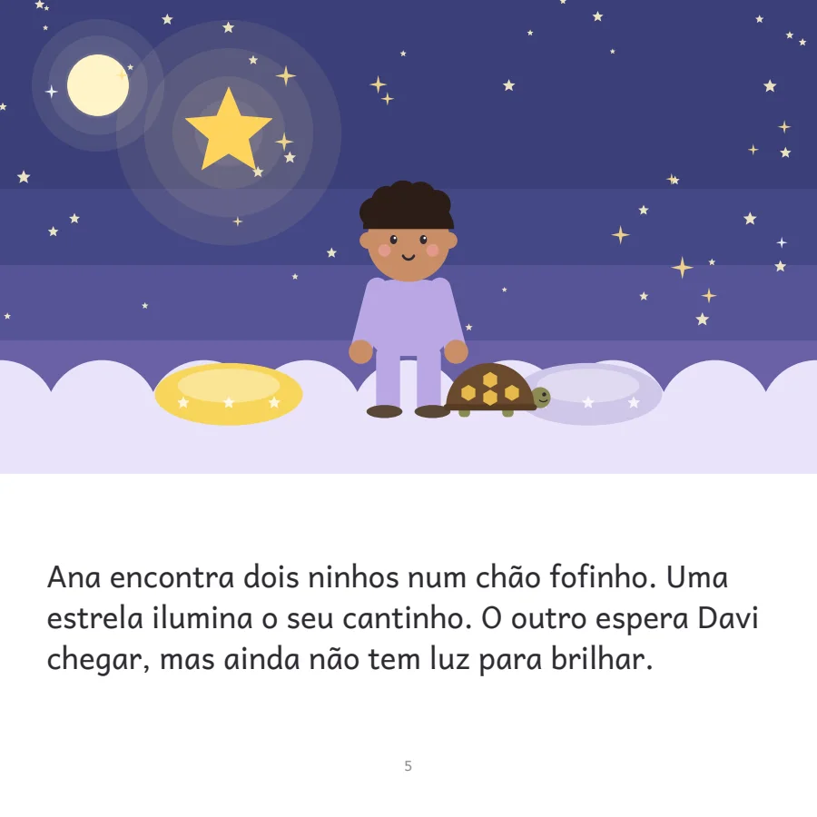 Página do livro de Ana, 3 anos