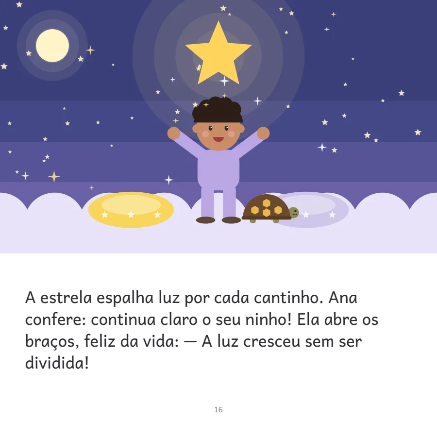 Página do livro de Ana, 3 anos